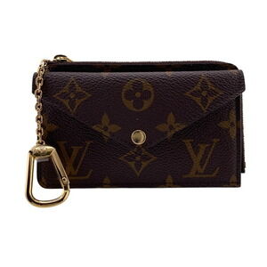 Louis Vuitton Wallet Porte Carte Verso Fragment Monogram Holder Brown
